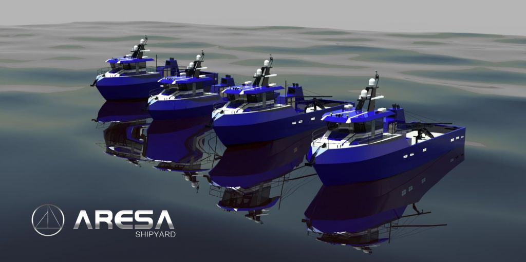 ARESA SHIPYARD S'ha adjudicat un contracte per a la construcció de 4 unitats d'ARESA 2500 S