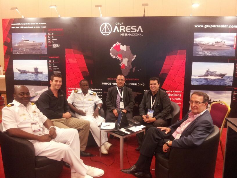 Aresa Shipyard présente sa gamme d’embarcations militaires et d’offshore à l’OPV Africa 2013